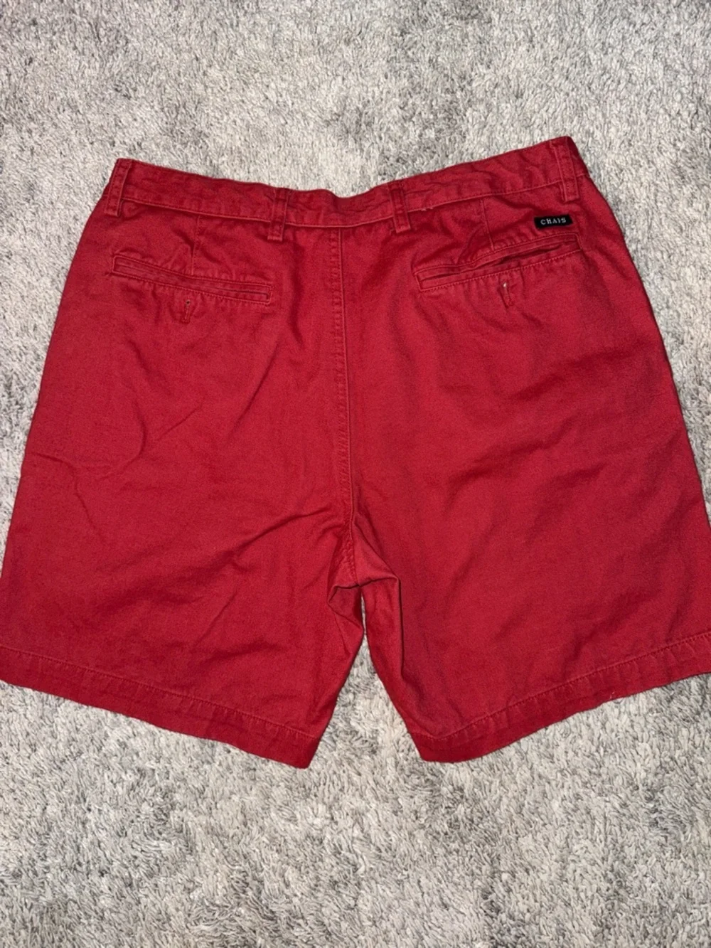 Chaps Red Flat Front Men's Shorts preppy golf casual colorful men’s 36 GUC
